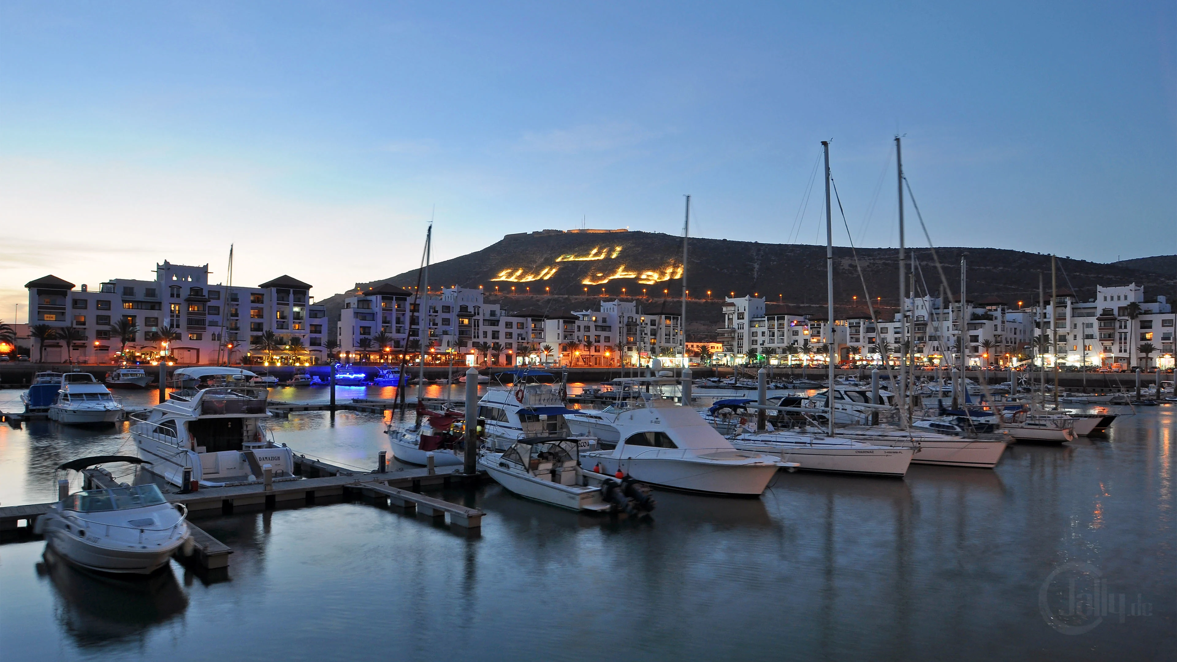 Marina at dusk